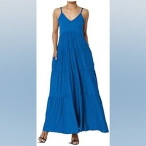 SHEIN Elegant Blue Maxi‎ Dress